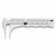 Jameson Measuring Caliper Graduated in Inches and Millimeters, Stainless
